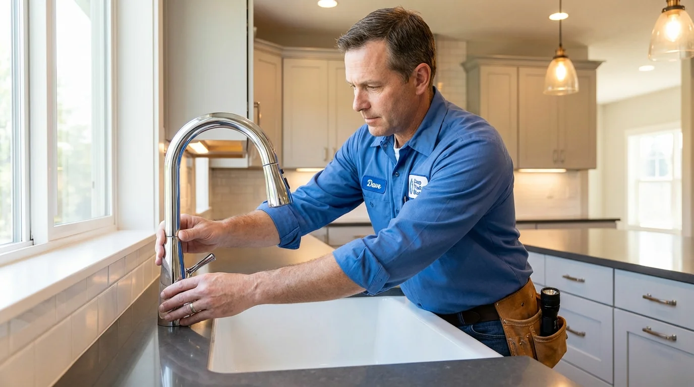 Kitchen faucet installation by Johns Plumbing LLC in Prineville